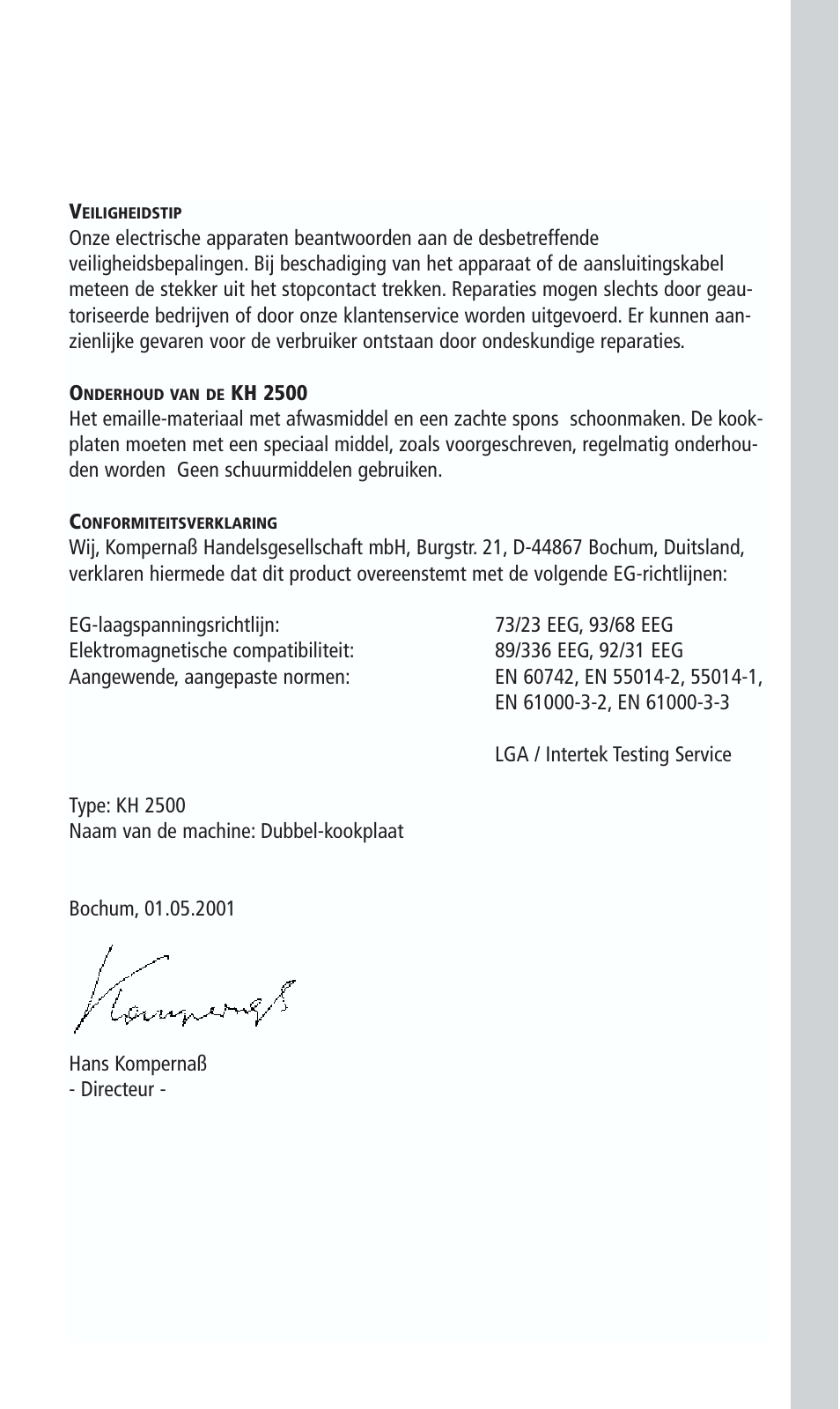 Kompernass KH 2500 User Manual | Page 9 / 24