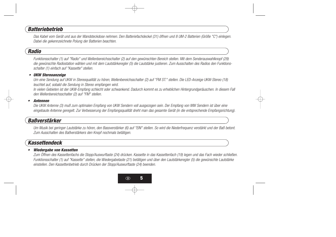Kompernass KH 868 User Manual | Page 5 / 58