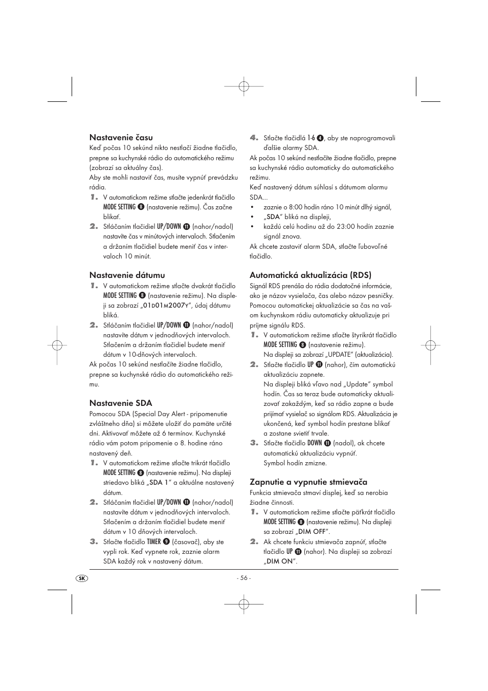 Kompernass KH 2289 User Manual | Page 58 / 72