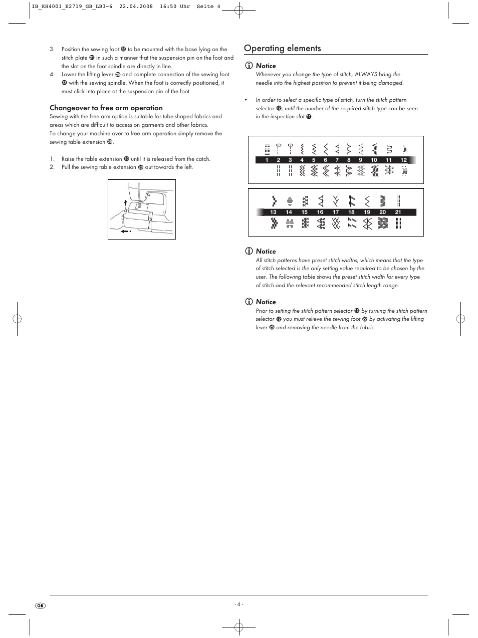 Operating elements | Kompernass KH 4001 User Manual | Page 6 / 20