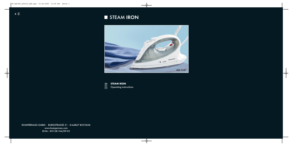Kompernass SILVERCREST KH 1281 User Manual | 8 pages