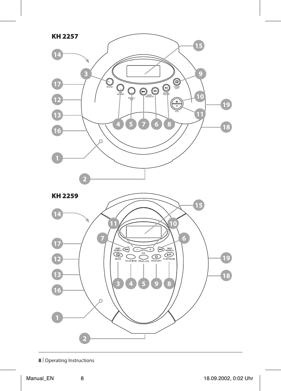 Kompernass KH 2257 User Manual | Page 10 / 52