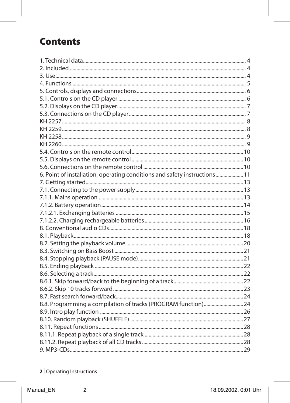 Kompernass KH 2257 User Manual | Page 4 / 52