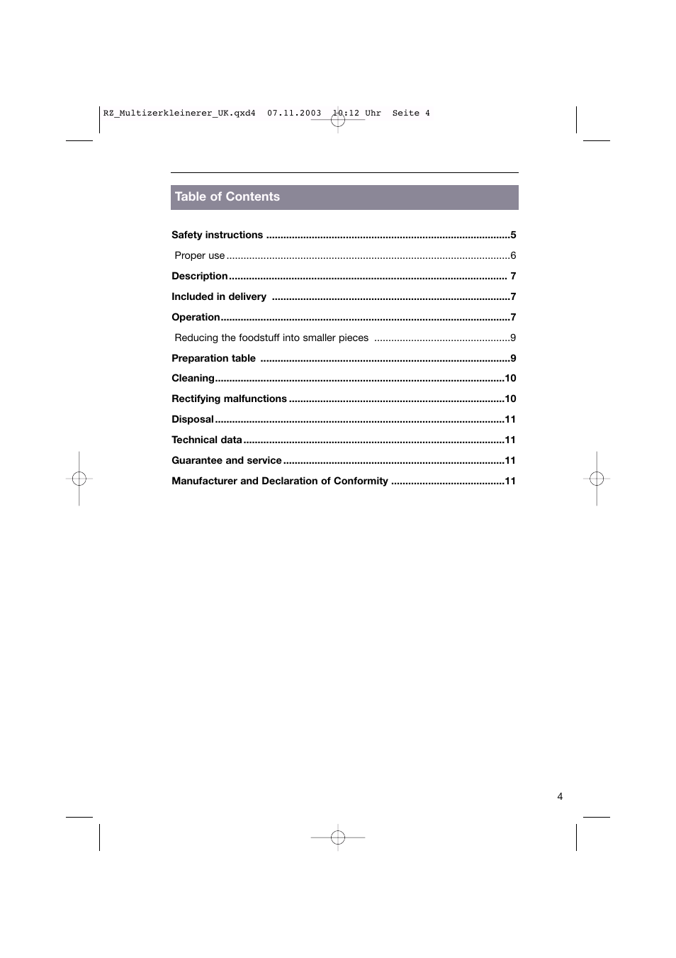 Kompernass Bifinett KH 1160 User Manual | Page 3 / 12
