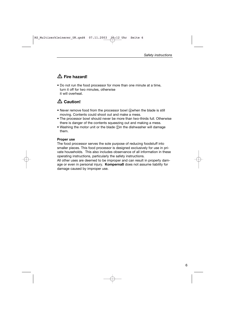 Kompernass Bifinett KH 1160 User Manual | Page 5 / 12