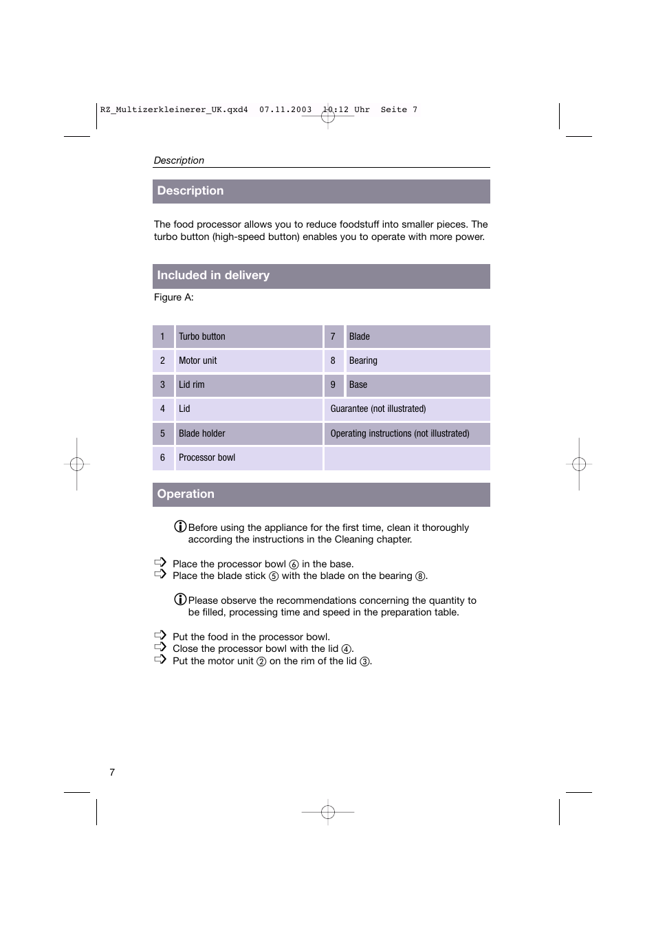 Kompernass Bifinett KH 1160 User Manual | Page 6 / 12