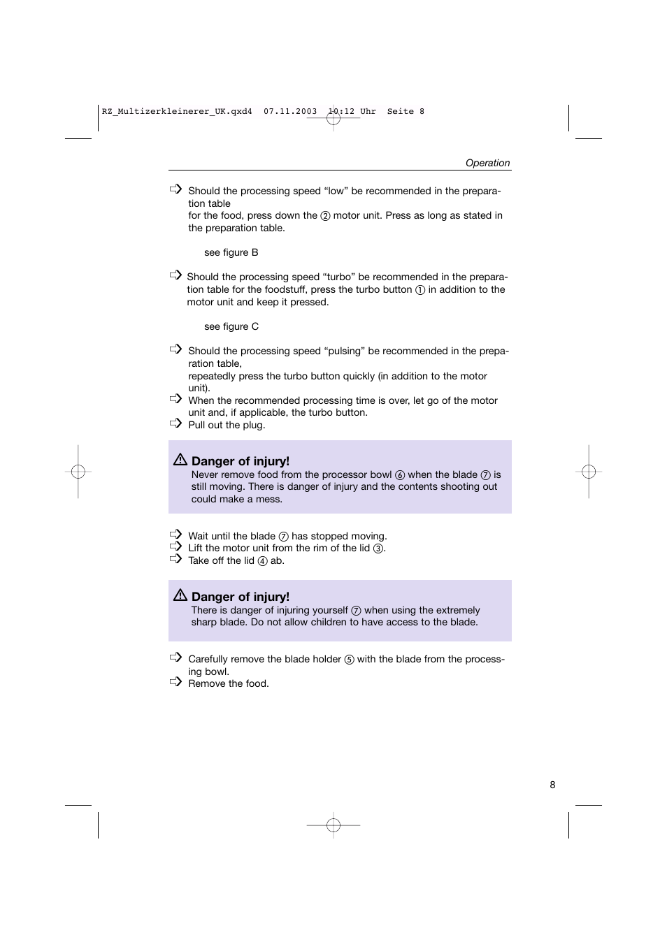 Kompernass Bifinett KH 1160 User Manual | Page 7 / 12