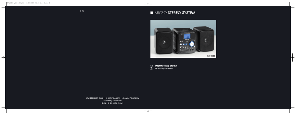 Kompernass KH 2306 User Manual | 16 pages