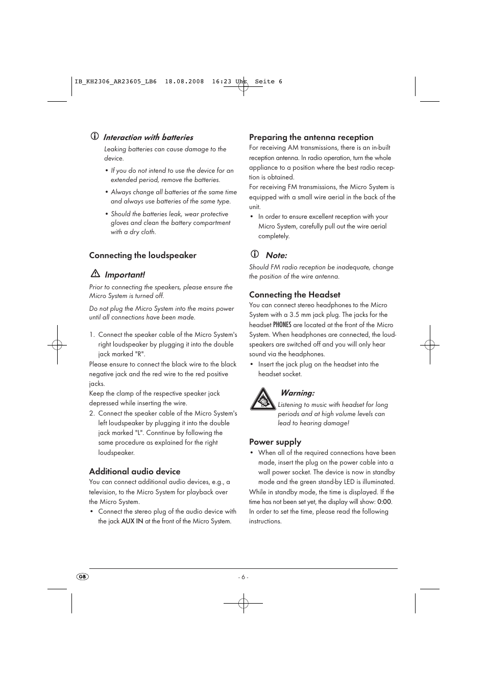 Kompernass KH 2306 User Manual | Page 8 / 16