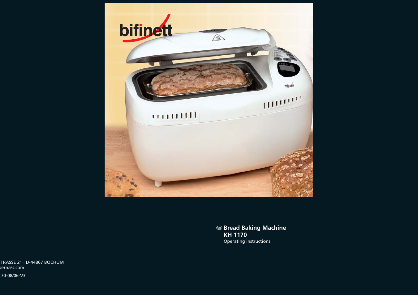 Kompernass Bread Making Machine KH 1170 User Manual | 11 pages