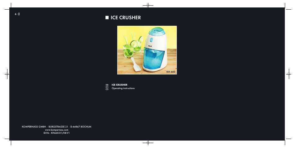 Kompernass KH 660 User Manual | 6 pages