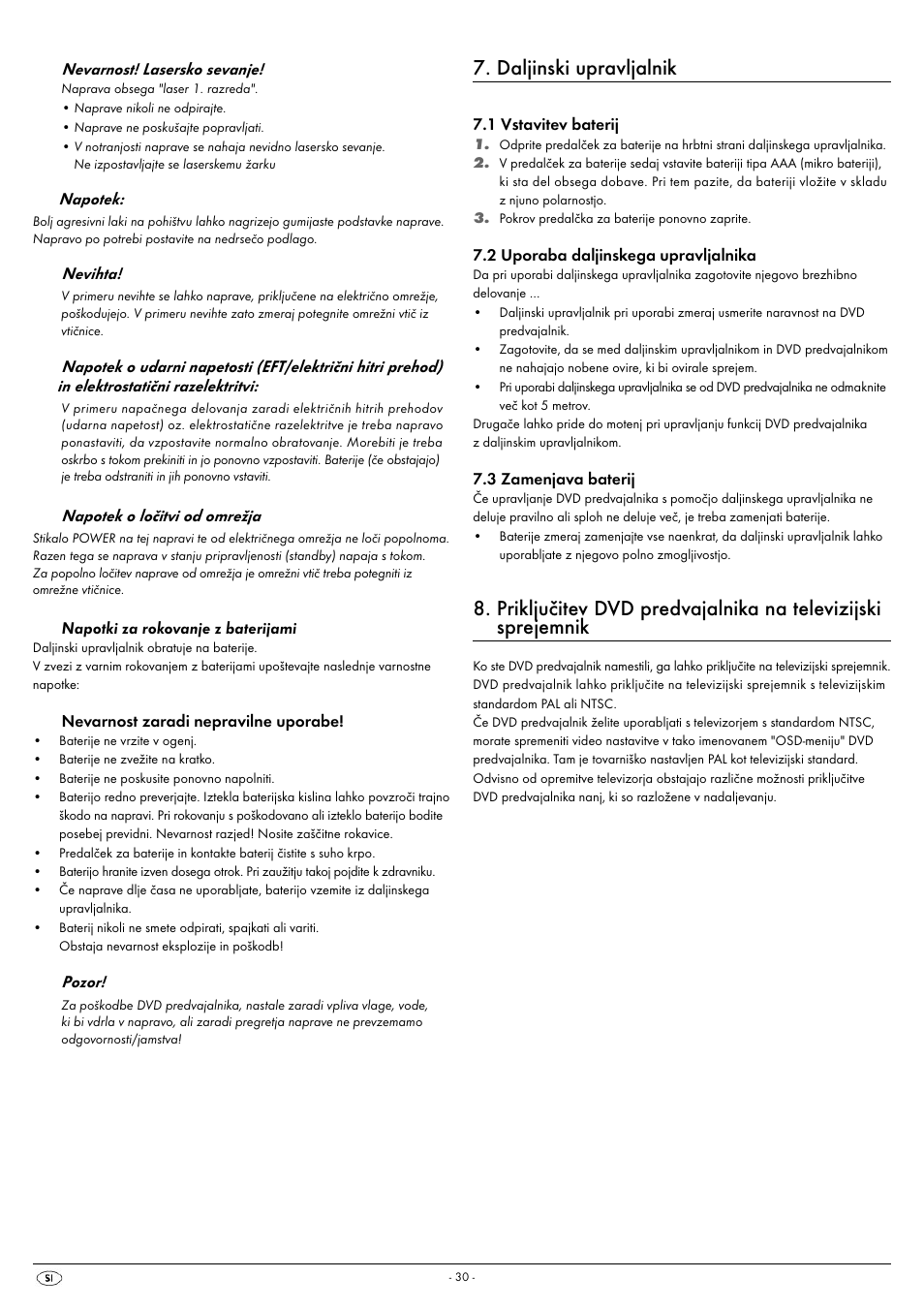 Daljinski upravljalnik | Kompernass SILVERCREST KH 6521 User Manual | Page 32 / 54