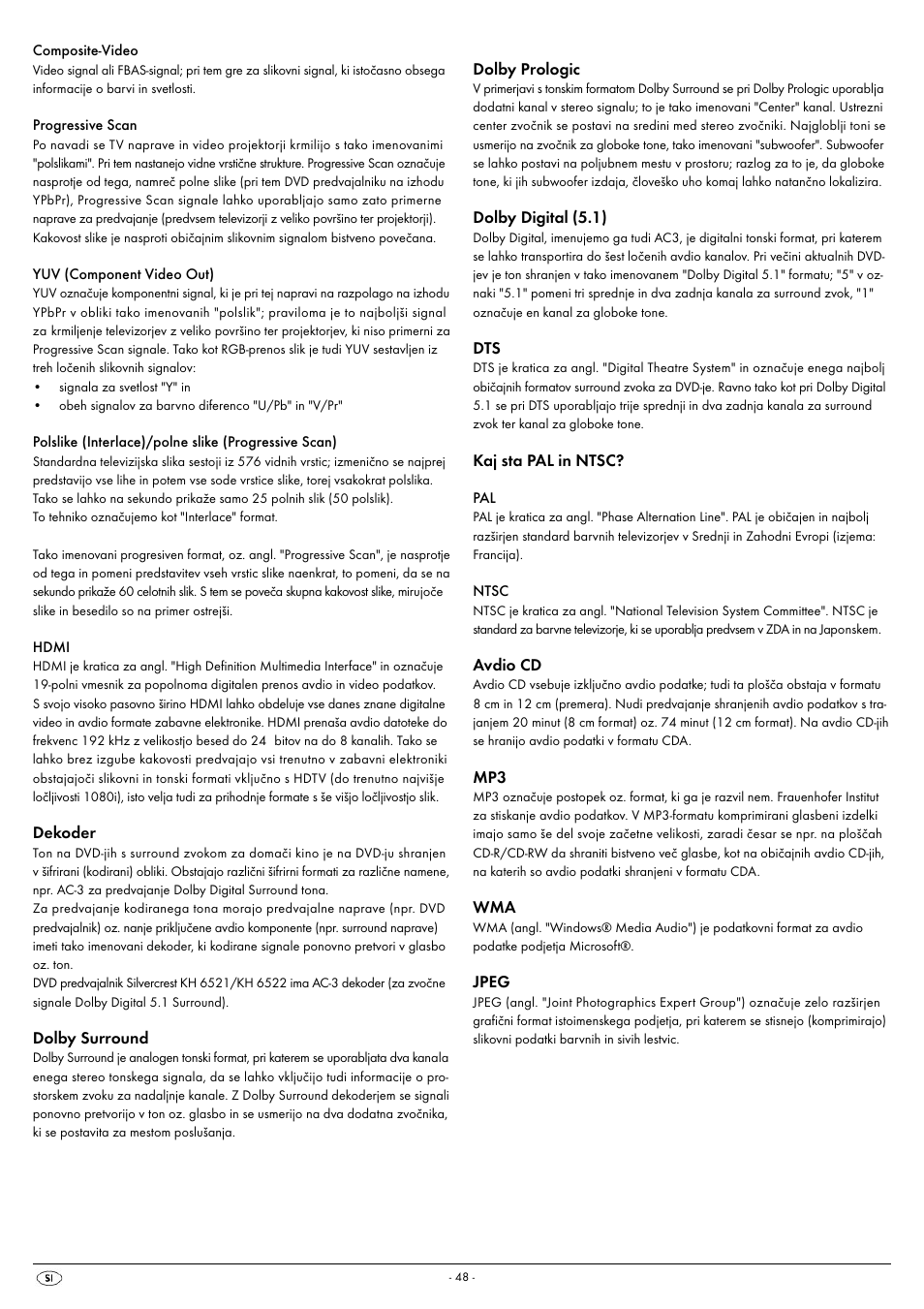 Kompernass SILVERCREST KH 6521 User Manual | Page 50 / 54