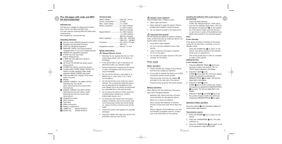 Kompernass KH 2332 User Manual | Page 4 / 6