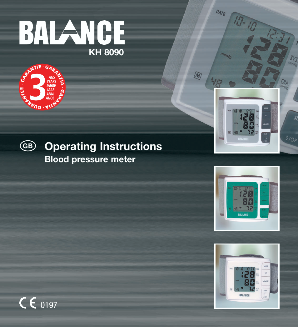 Kompernass BALANCE KH 8090 User Manual | 20 pages