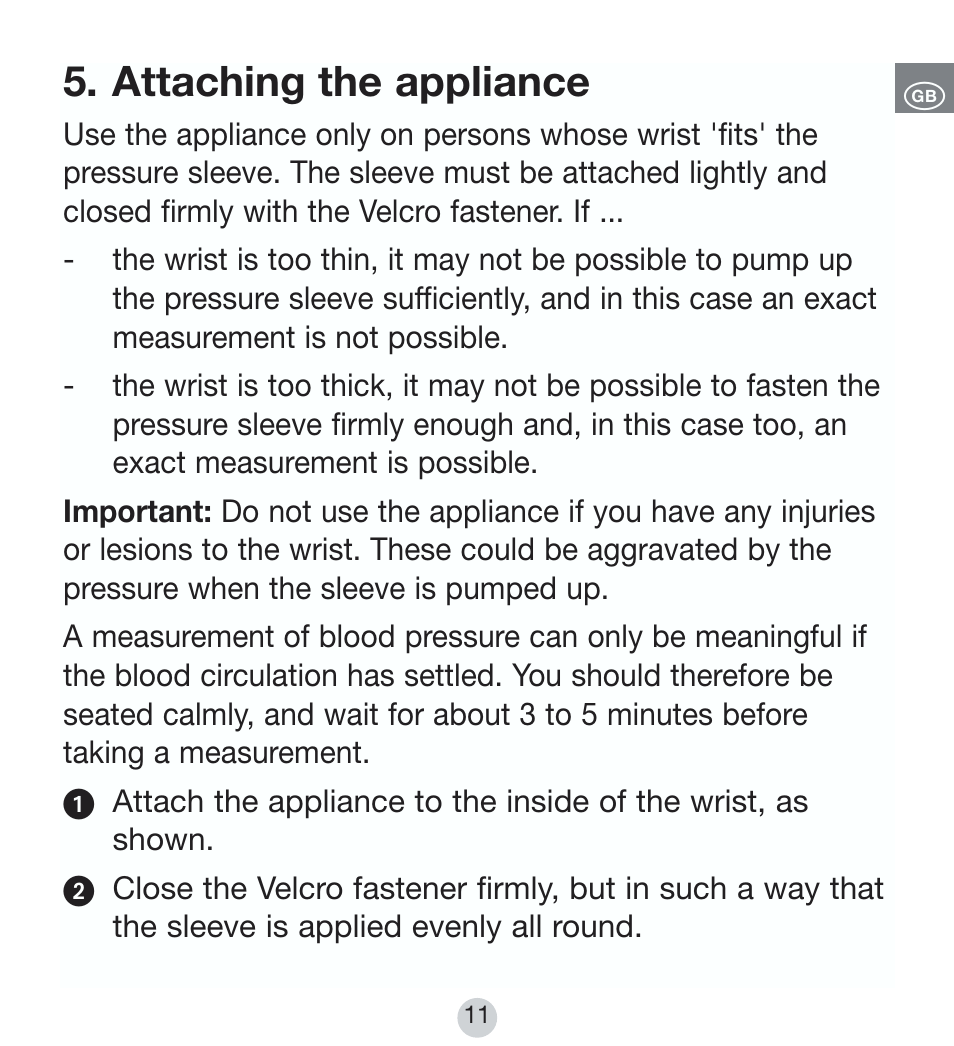 Attaching the appliance | Kompernass BALANCE KH 8090 User Manual | Page 11 / 20