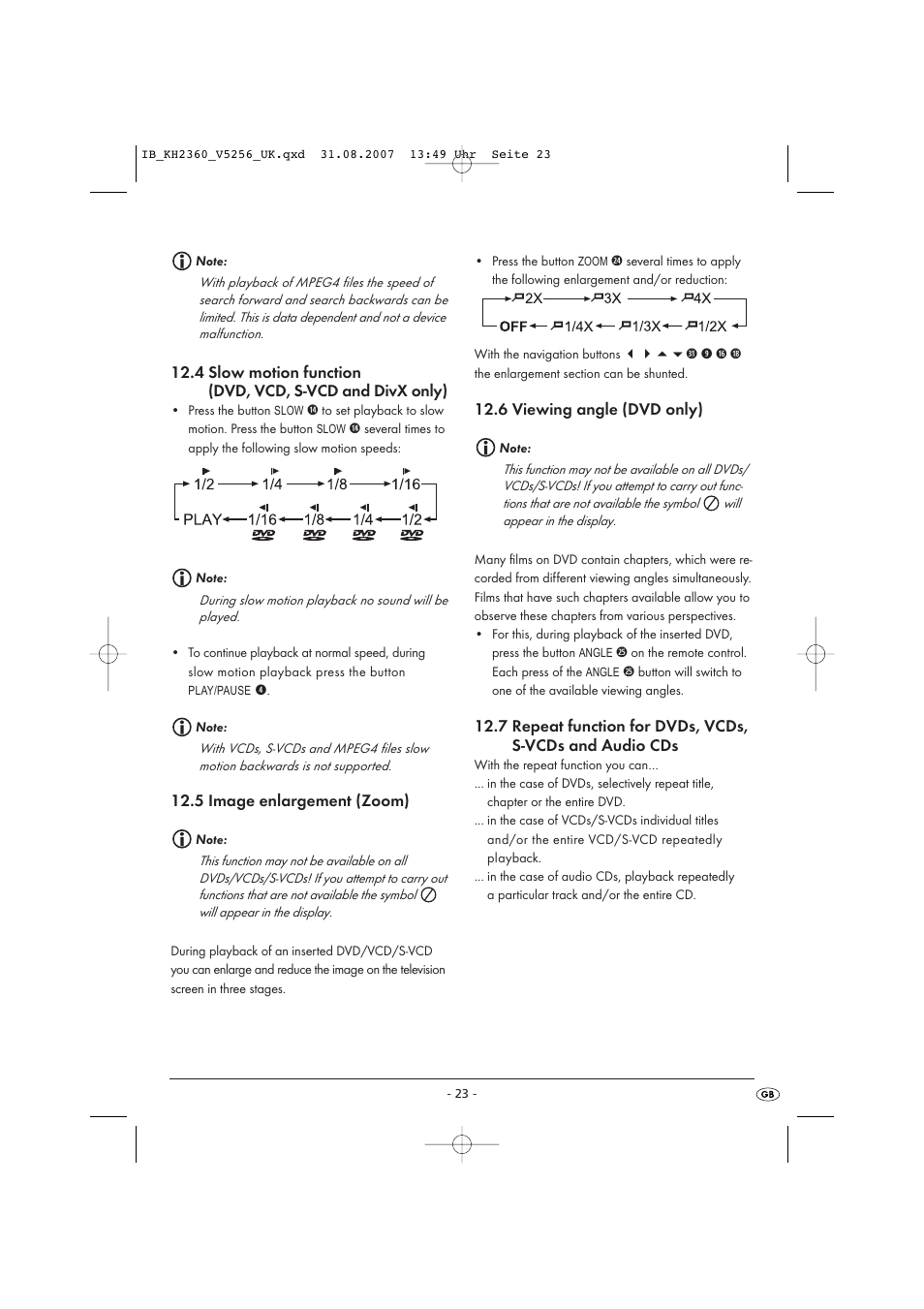 Kompernass KH 2360 User Manual | Page 25 / 42