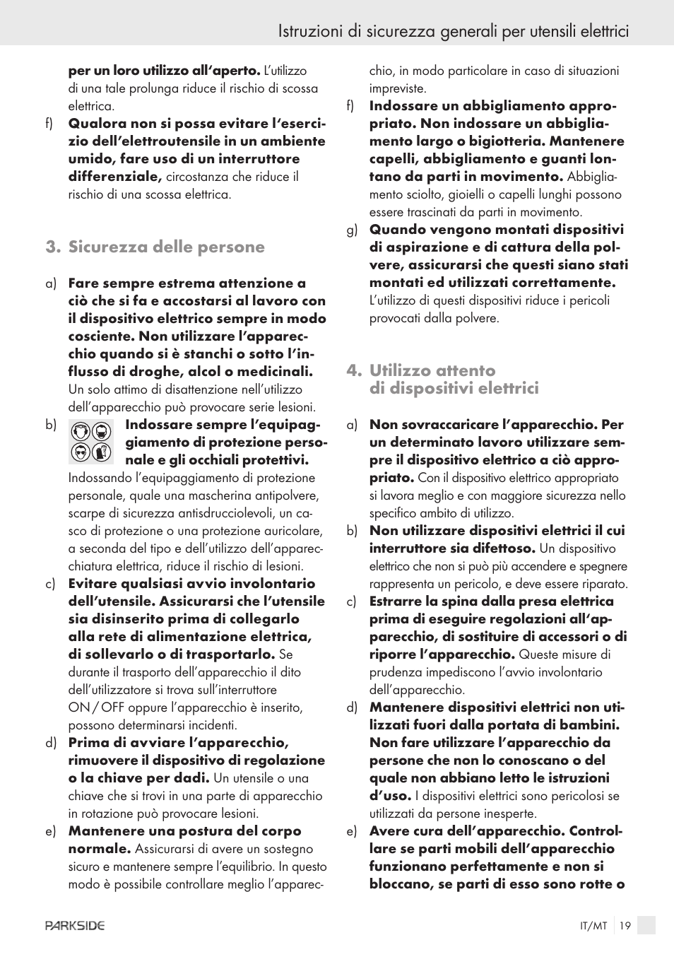 Sicurezza delle persone, Utilizzo attento di dispositivi elettrici | Kompernass X18V User Manual | Page 17 / 42