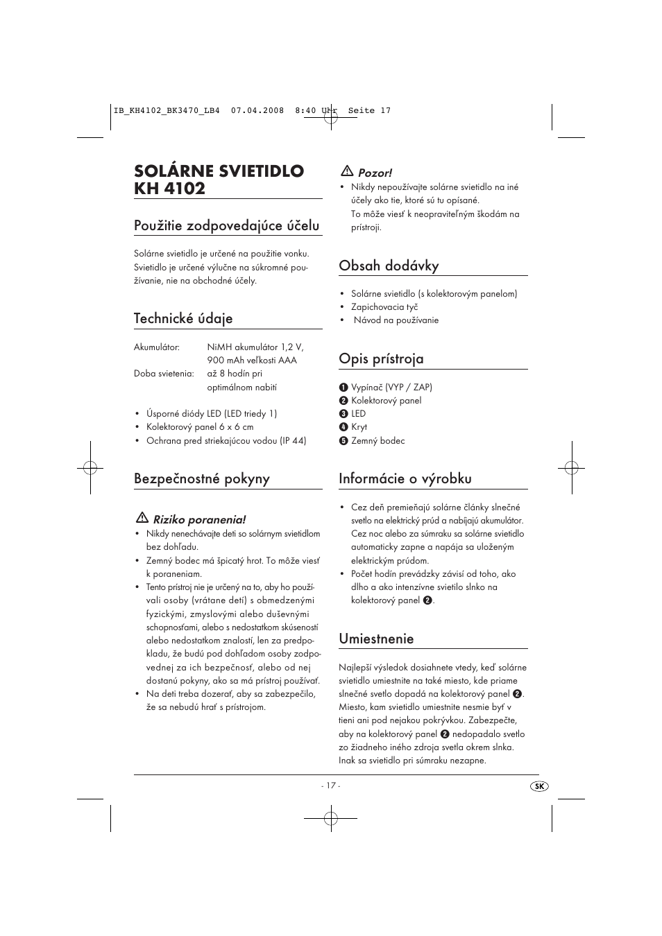 Kompernass KH4102-03/08-V1 User Manual | Page 19 / 27