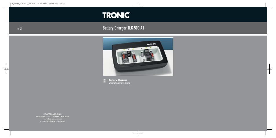 Kompernass TRONIC TLG 500 A1 User Manual | 10 pages