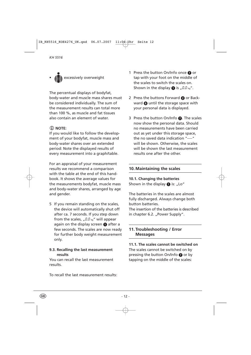 Kompernass KH 5516 User Manual | Page 14 / 19