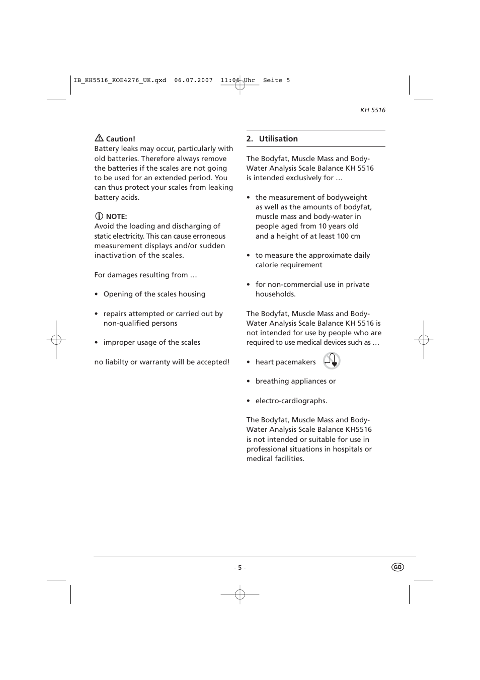 Kompernass KH 5516 User Manual | Page 7 / 19