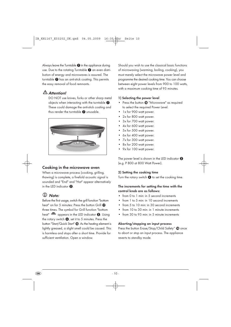 Attention | Kompernass KH 1167 User Manual | Page 12 / 65