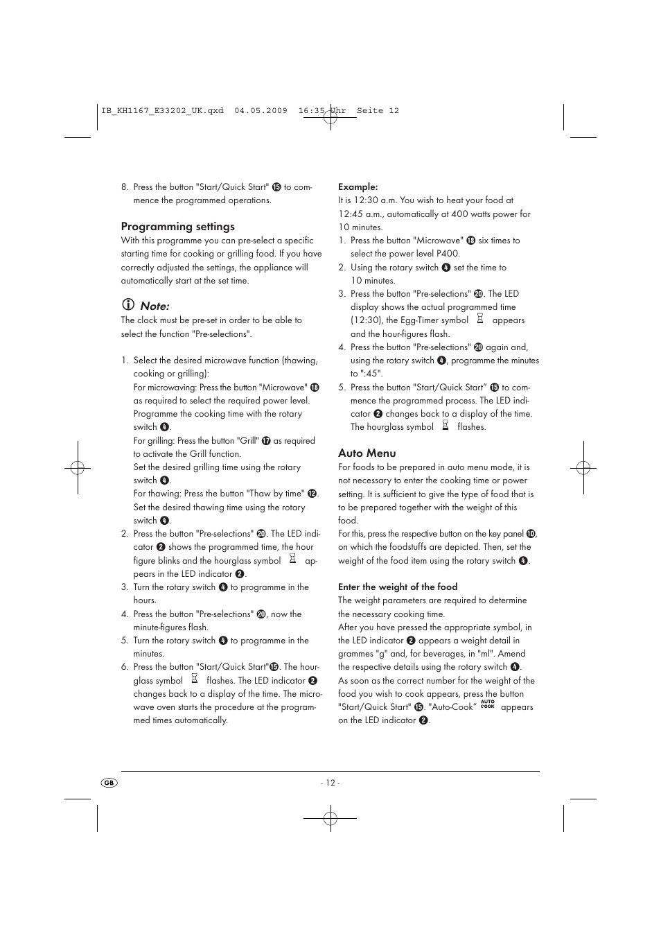 Kompernass KH 1167 User Manual | Page 14 / 65