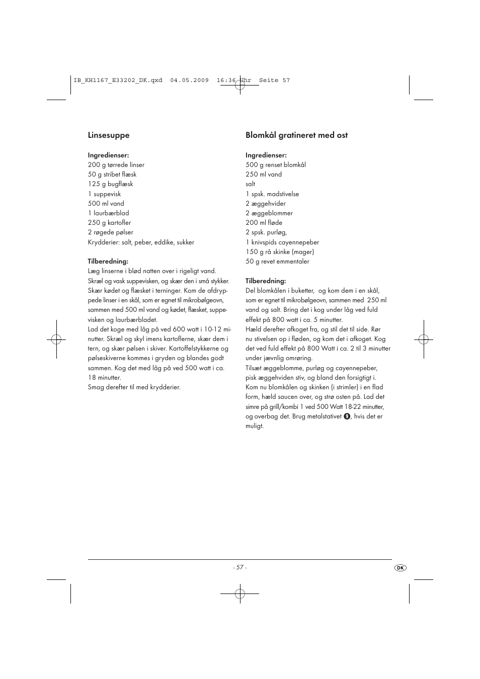 Kompernass KH 1167 User Manual | Page 59 / 65