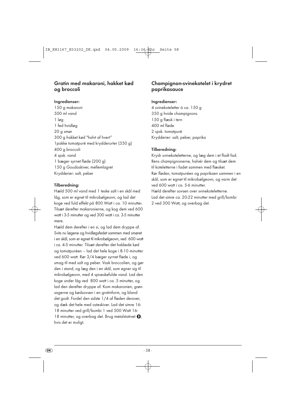 Kompernass KH 1167 User Manual | Page 60 / 65