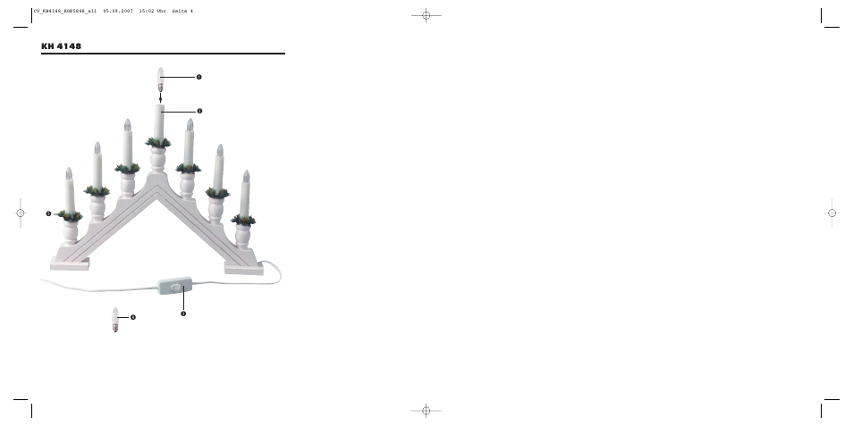Kh 4148 | Kompernass Christmas Pyramid KH 4148 User Manual | Page 2 / 34