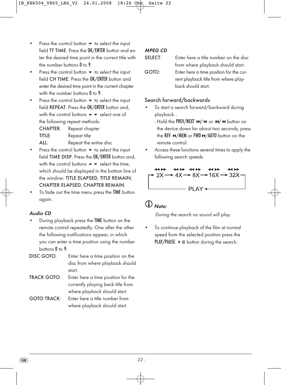 Kompernass KH 6504 User Manual | Page 24 / 41