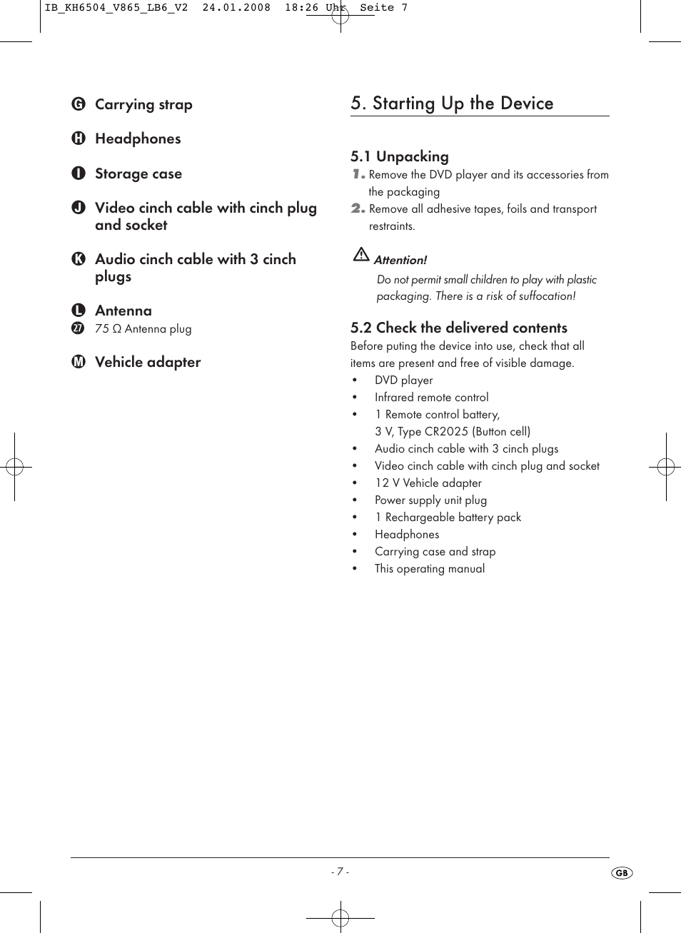 Starting up the device | Kompernass KH 6504 User Manual | Page 9 / 41