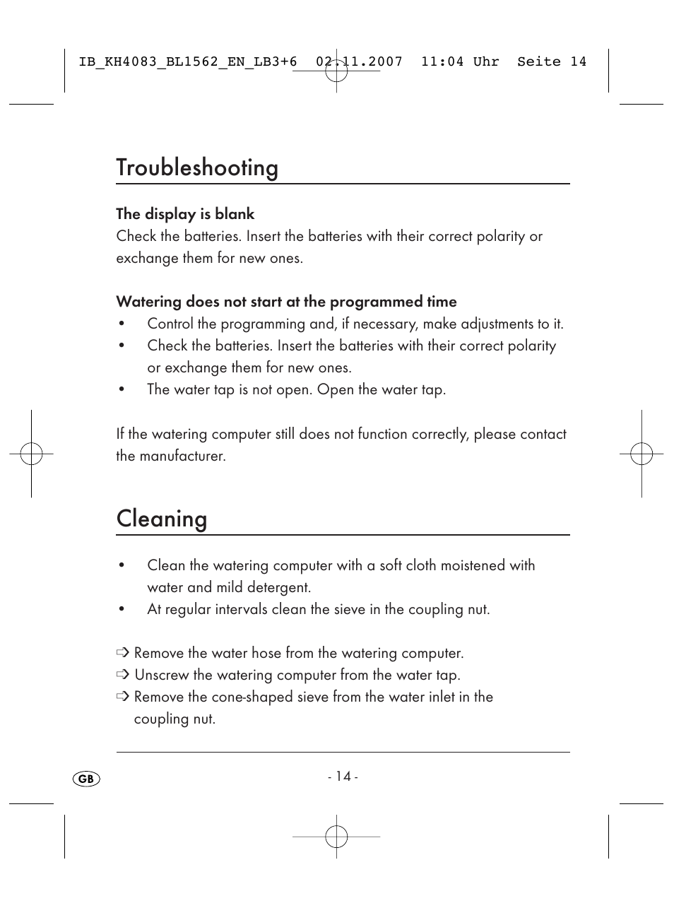 Troubleshooting, Cleaning | Kompernass KH 4083 User Manual | Page 16 / 38