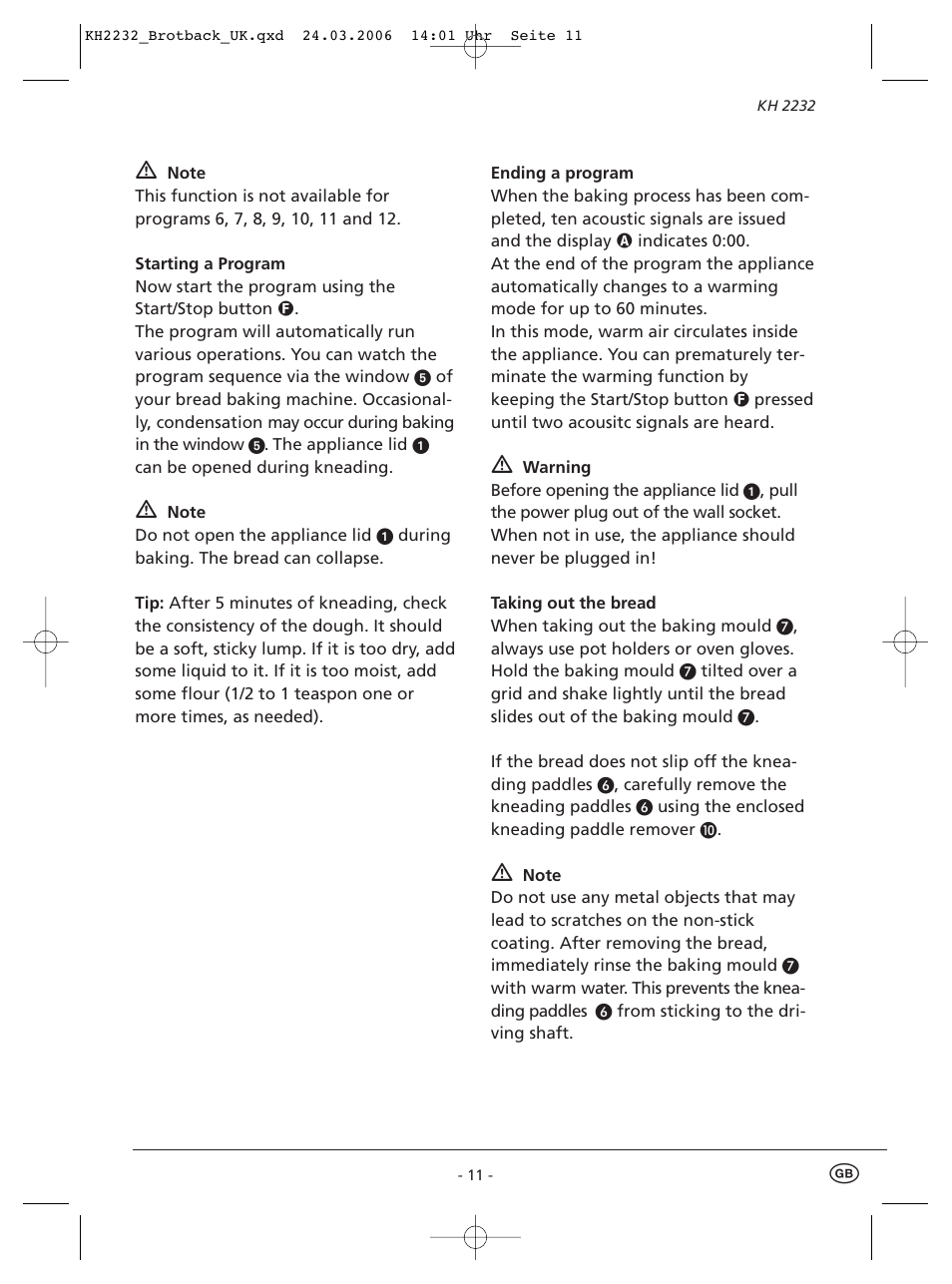 Kompernass KH 2232 User Manual | Page 13 / 20