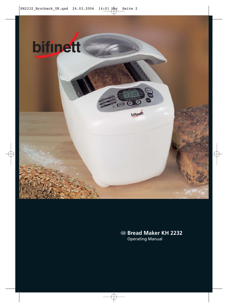 Bread maker kh 2232 | Kompernass KH 2232 User Manual | Page 2 / 20