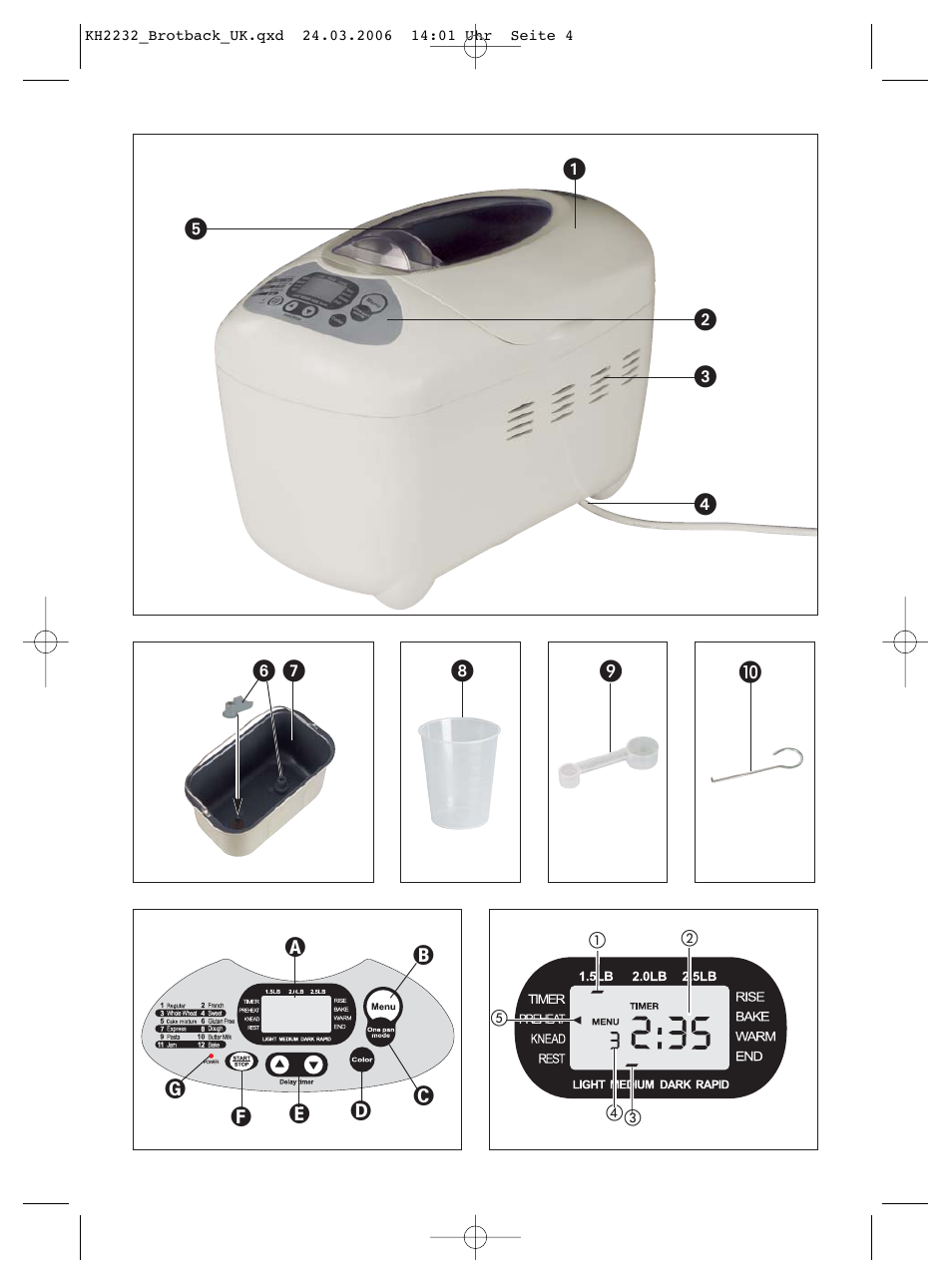 Kompernass KH 2232 User Manual | Page 4 / 20