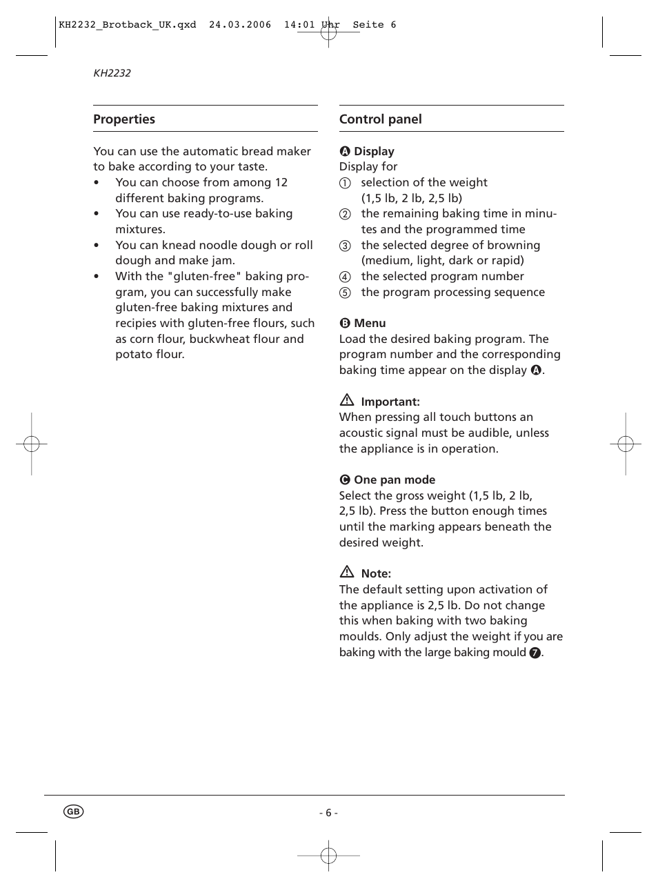 Kompernass KH 2232 User Manual | Page 8 / 20