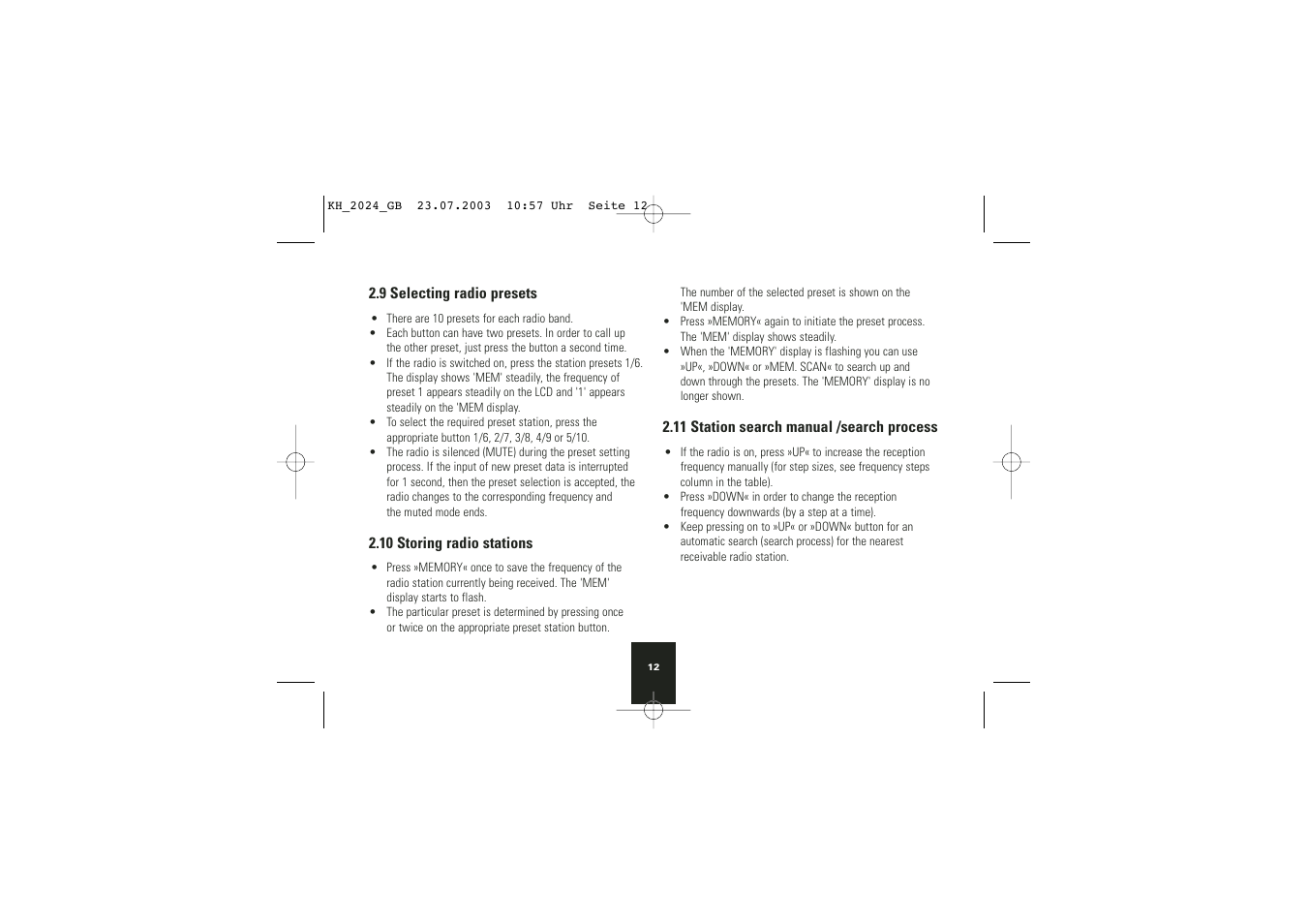 Kompernass KH 2024 User Manual | Page 13 / 18