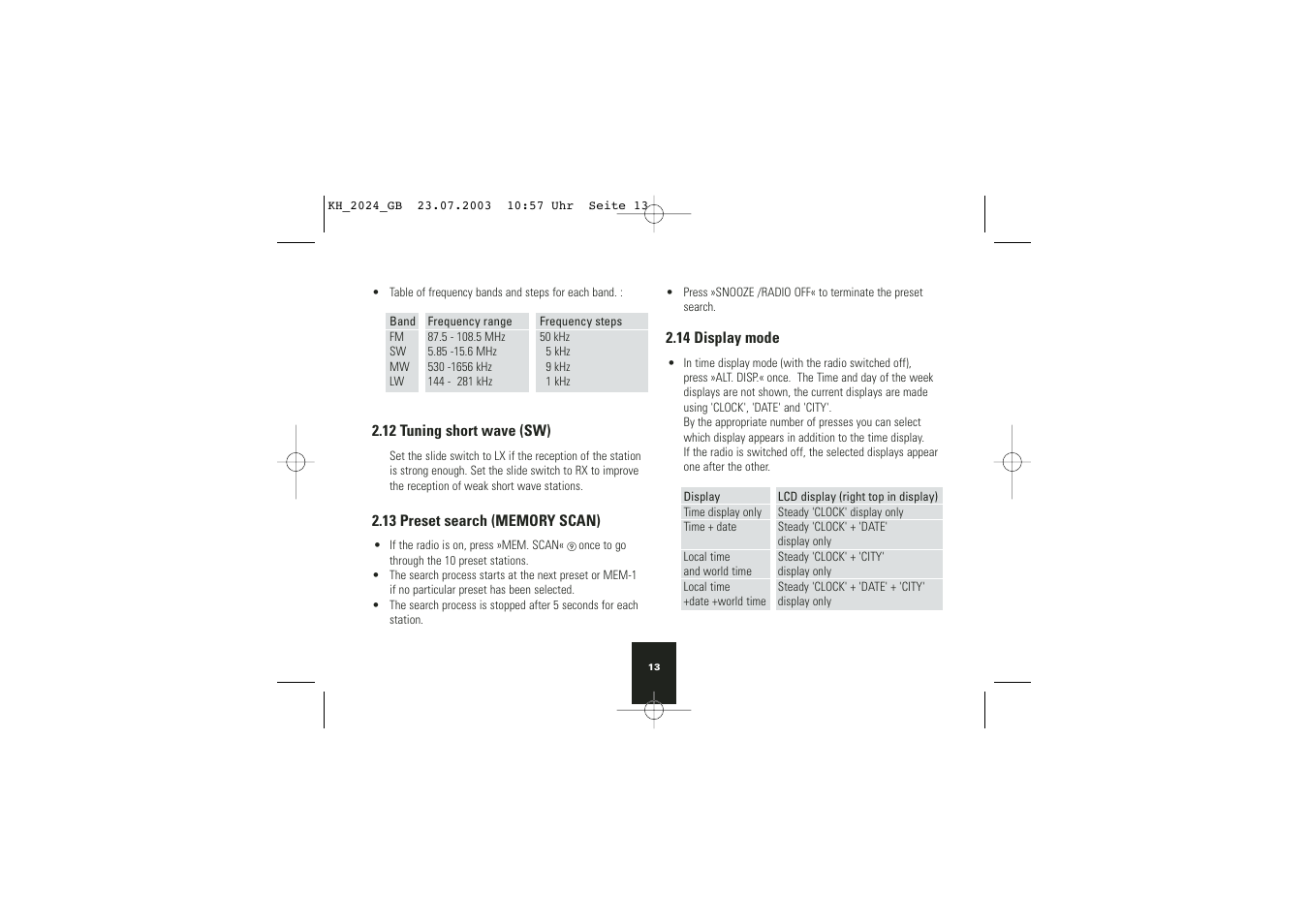 Kompernass KH 2024 User Manual | Page 14 / 18