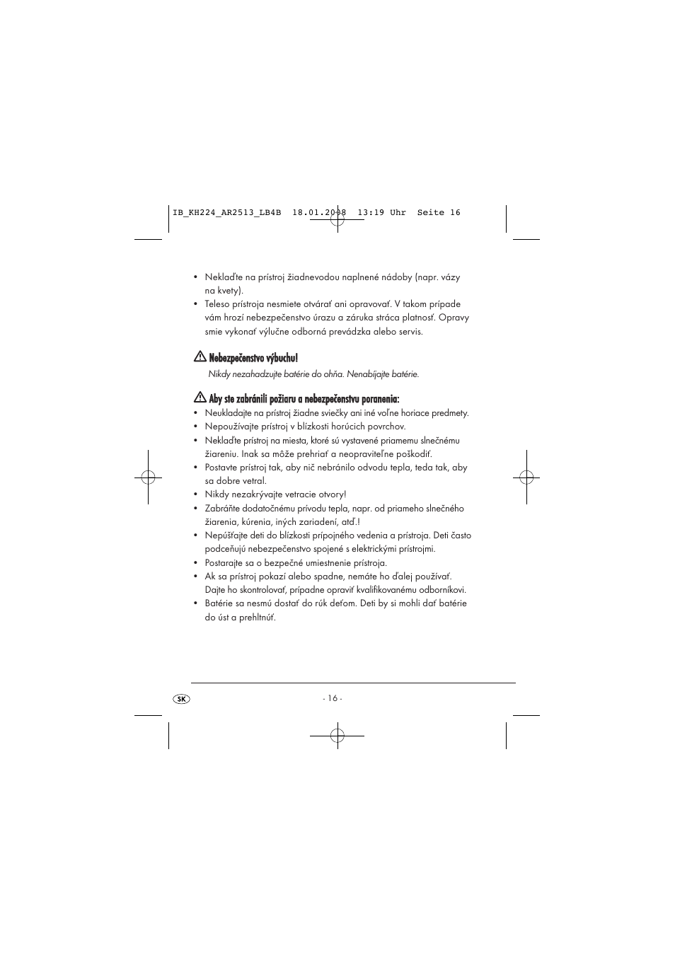 Kompernass KH224-1/08-V2 User Manual | Page 20 / 26