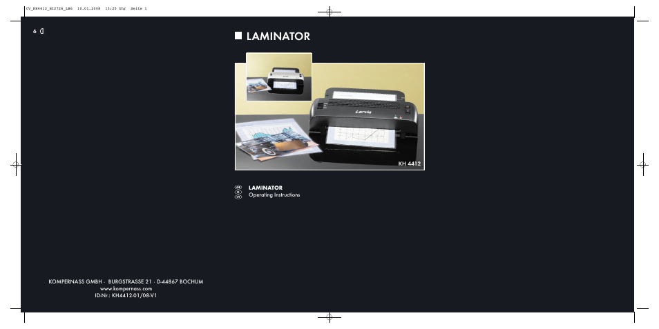 Kompernass KH 4412 User Manual | 10 pages