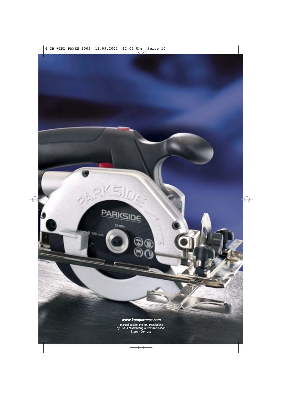 Kompernass PAHKS 18V User Manual | Page 10 / 10