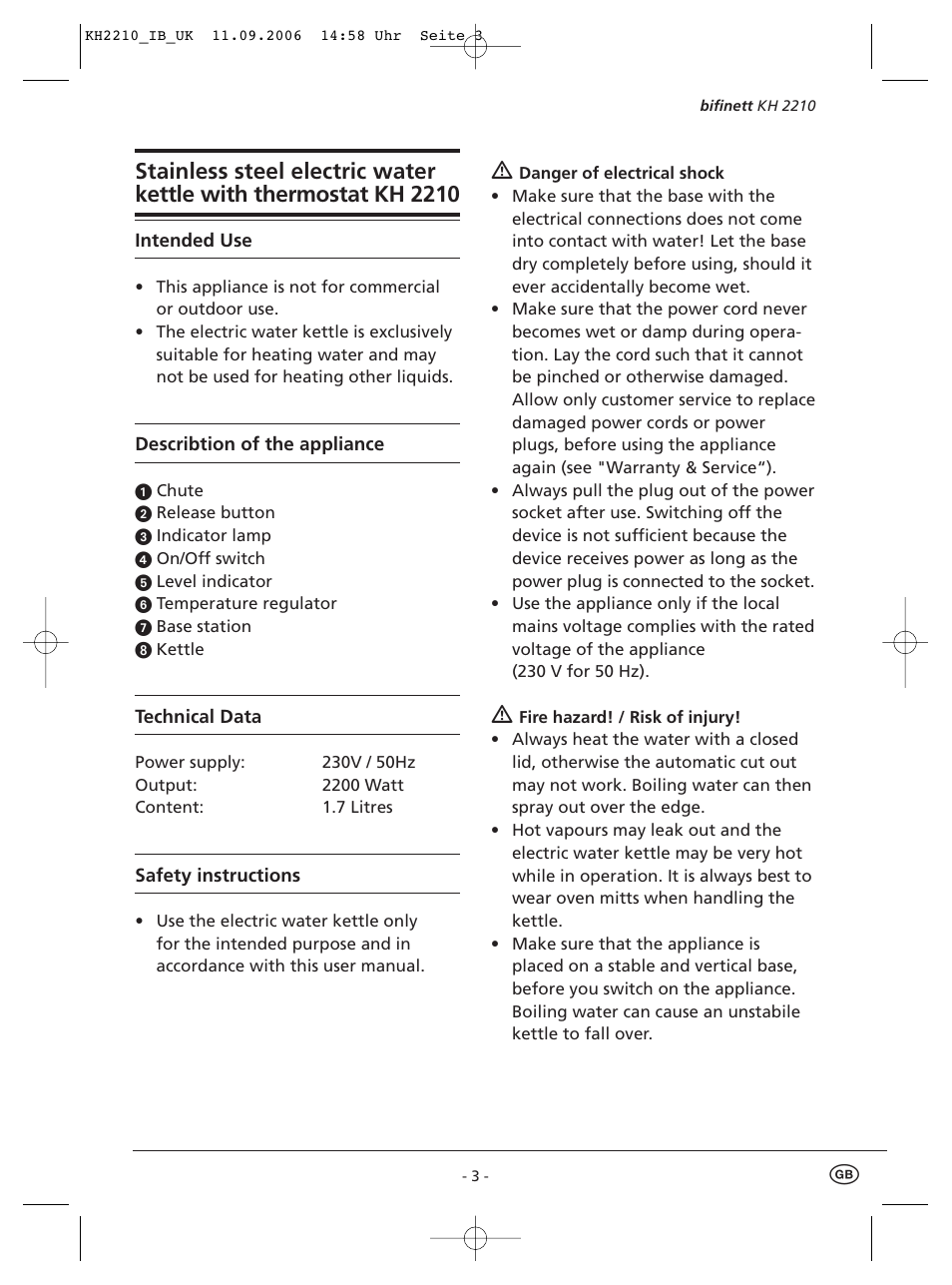 Kompernass KH 2210 User Manual | Page 5 / 7