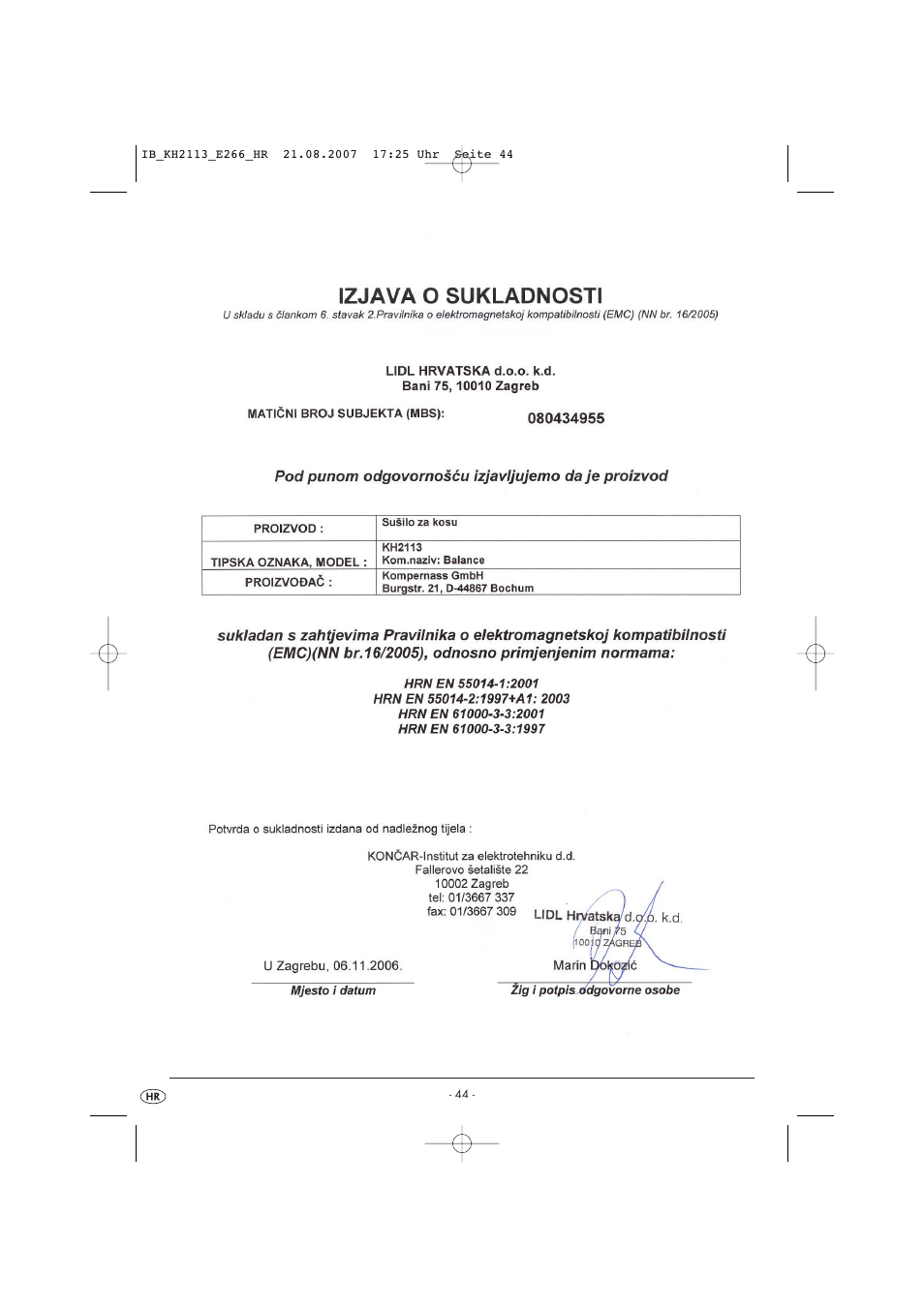 Kompernass KH 1149 User Manual | Page 44 / 50