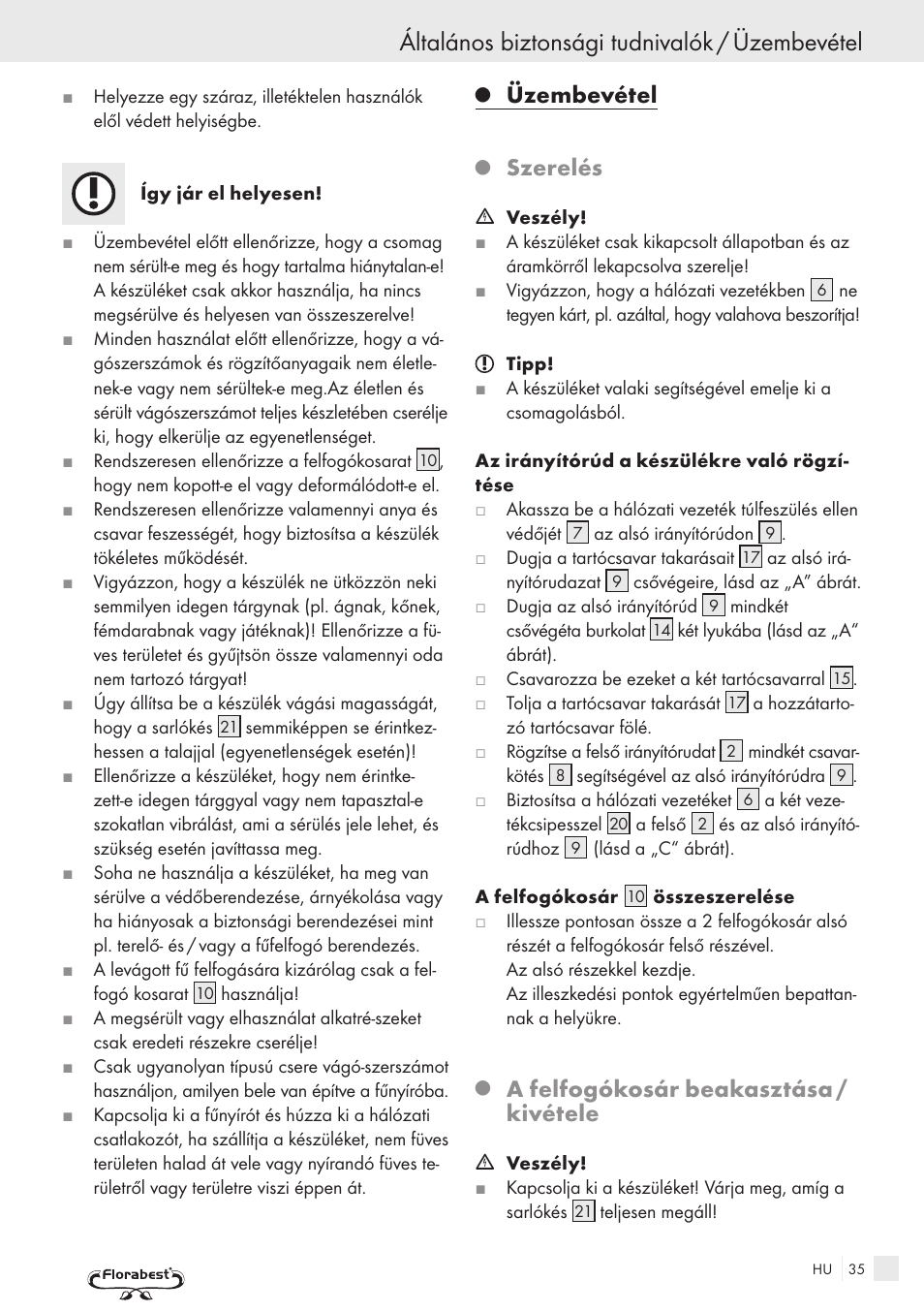 Általános biztonsági tudnivalók / üzembevétel, Üzembevétel, Szerelés | A felfogókosár, Beakasztása / kivétele | Kompernass FSM R1 User Manual | Page 33 / 90