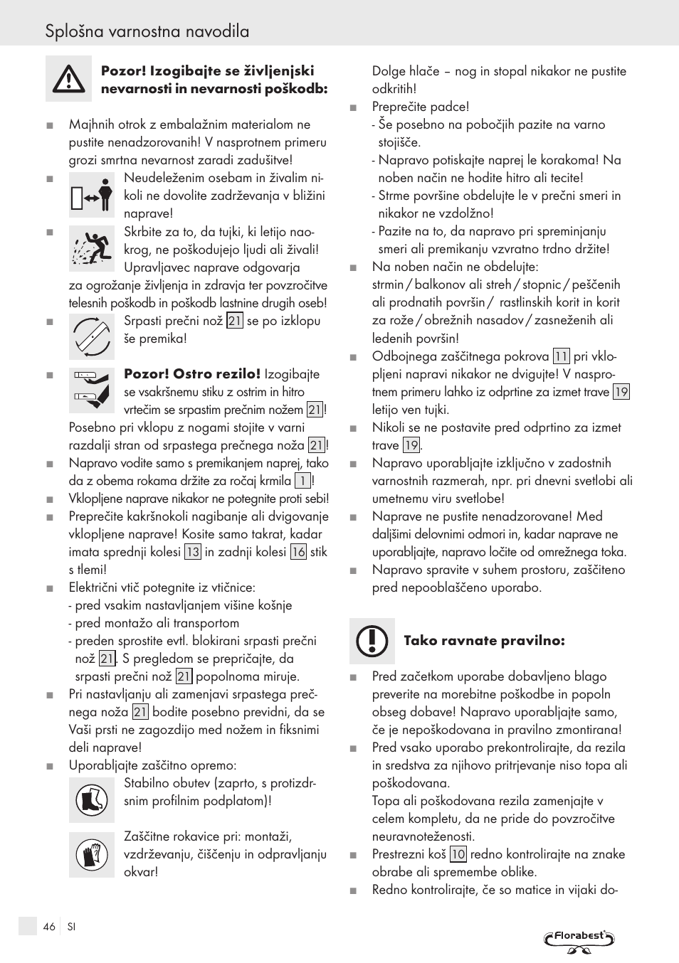 Splošna varnostna navodila | Kompernass FSM R1 User Manual | Page 44 / 90
