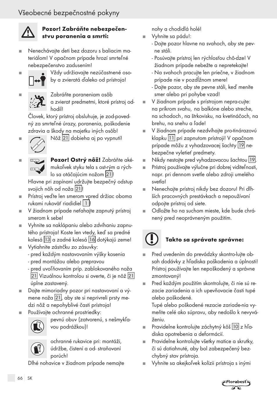 Všeobecné bezpečnostné pokyny | Kompernass FSM R1 User Manual | Page 64 / 90