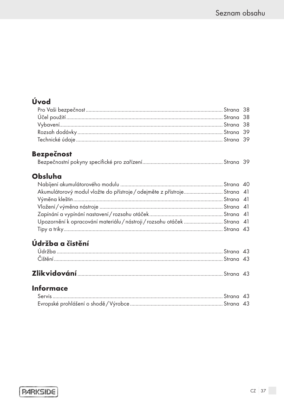 Kompernass PFBS 9.6V User Manual | Page 35 / 66