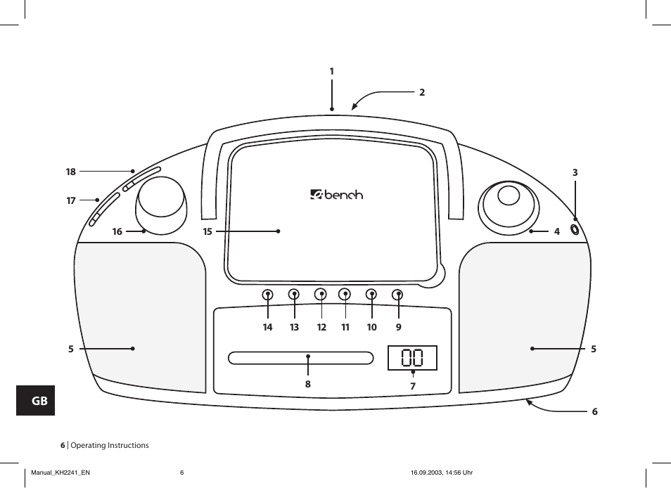 Kompernass eBench KH 2241 User Manual | Page 6 / 16